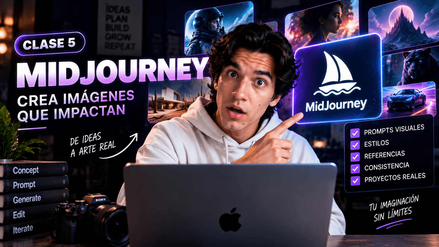 Clase 5: Midjourney: crea imágenes que impactan