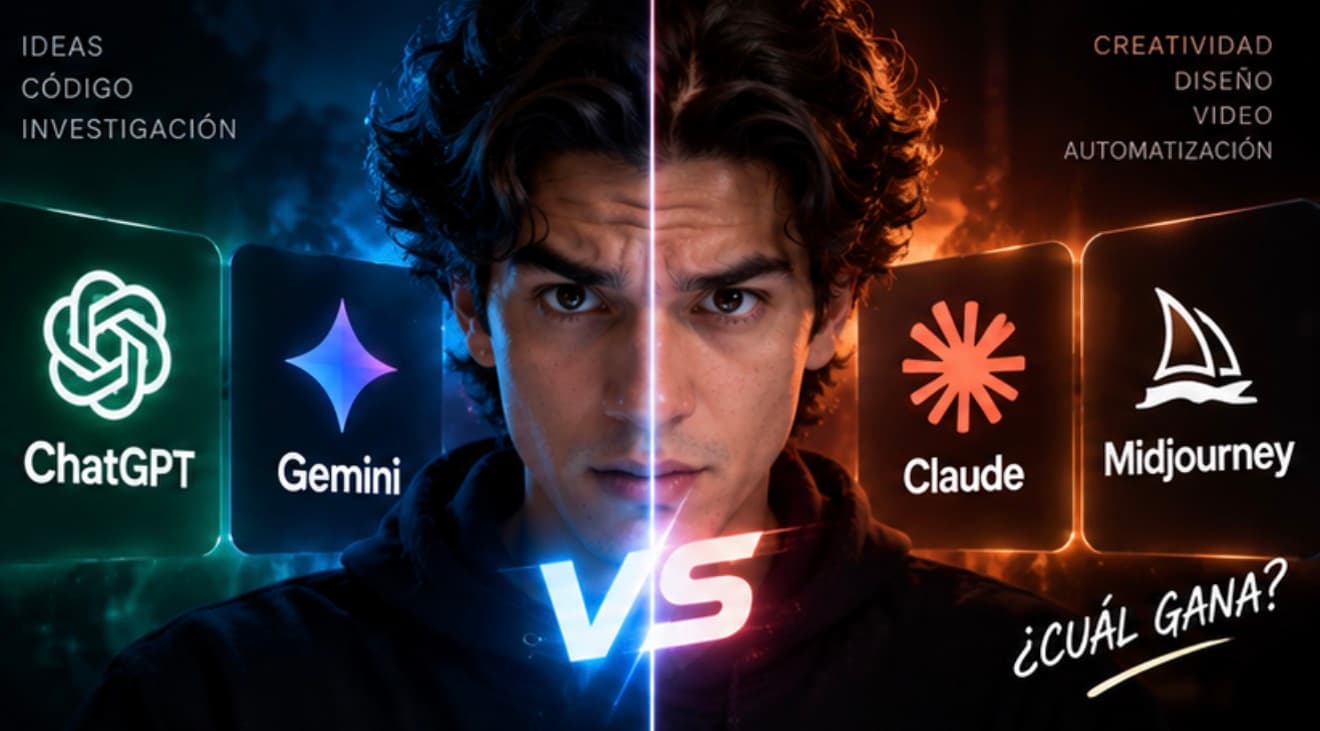 Curso de IA: ChatGPT, Gemini, Claude y Midjourney