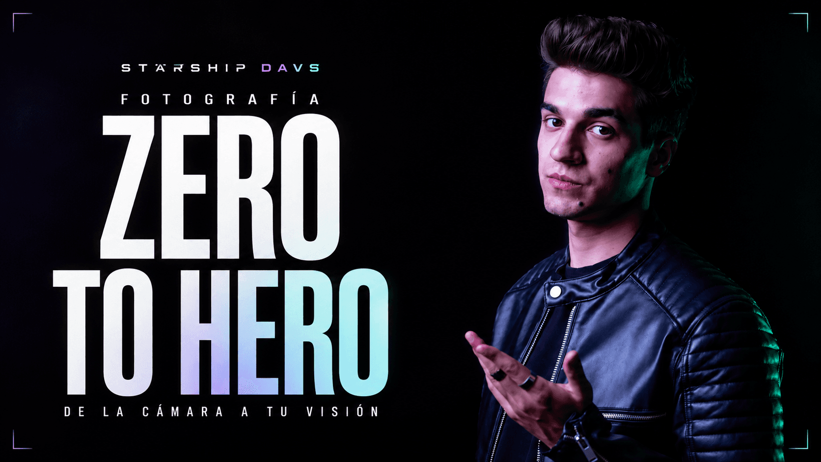 Dávalos impartiendo el curso de fotografía Zero To Hero